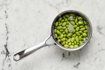 Boil edamame
