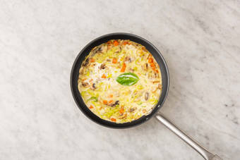 Préparer la garniture