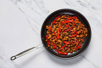 Cook Beyond Meat® and peppers