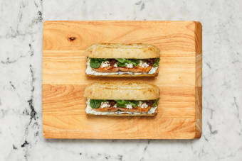 Prep toppings and assemble bugers