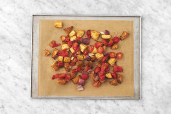 Ugnsstek potatis och tomat