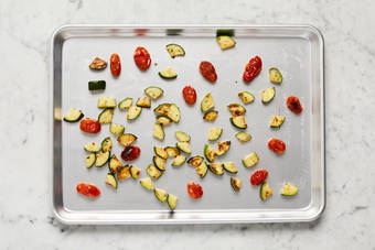 Prep and broil veggies