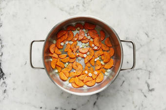 Prep and start lentils