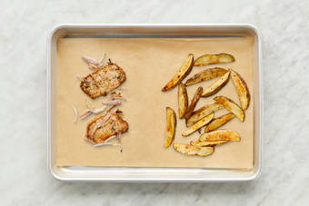 Roast pork with potatoes