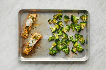 ROAST TROUT & BROCCOLI