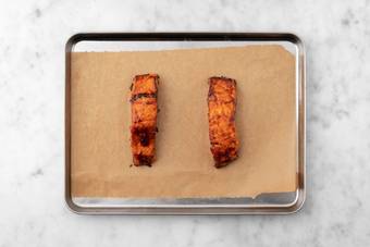 Prep and cook salmon