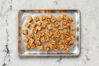 Prep and broil tofu