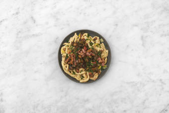 Bacon braten & Anrichten