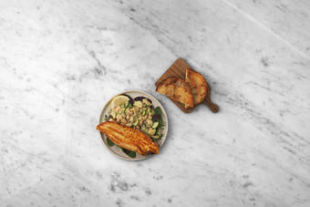 Fisch braten & Anrichten