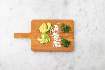 Préparer les garnitures