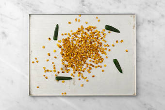 Char corn and jalapeños