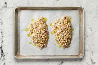 Crust and roast salmon