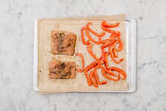 Bake the Salmon and Prawns