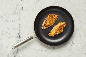 Cook chicken and veggies