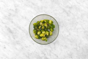 Marinate Brussels sprouts