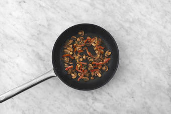 Fry the Bacon and Mushrooms