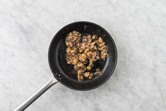 Cook mushrooms and sausage