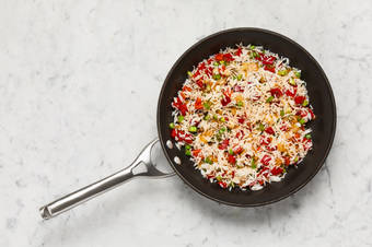 Assemble fajita rice