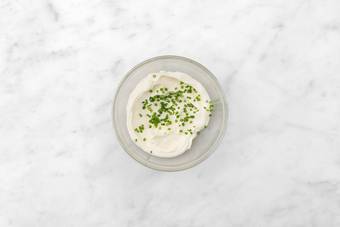 Make chive-garlic aioli