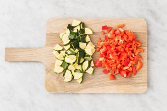 Prep and broil veggies