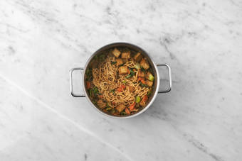 Make sauce and assemble and cook eggs