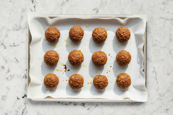 Prep and roast meatballs