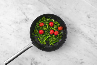 Prep and cook veggies