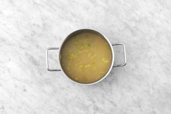 Cook chorizo and start chowder