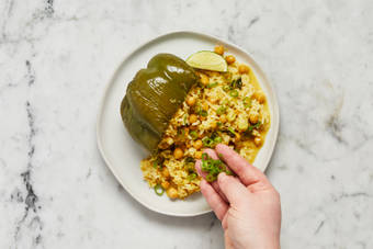 Assemble Peppers & Serve