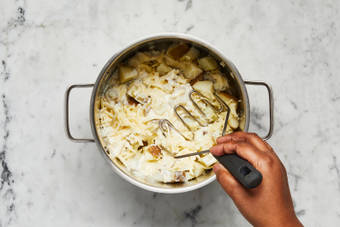 Make Sauce & Finish Potatoes