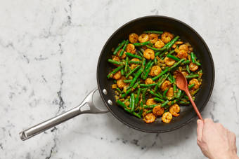 Cook Veggies & Shrimp