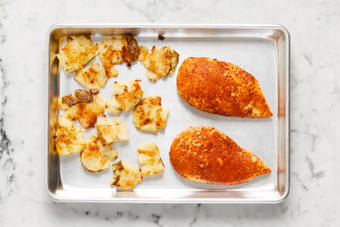 Roast Potatoes & Chicken