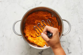 Mash Sweet Potatoes