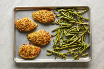 Roast Chicken & Beans 