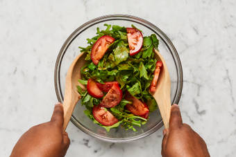 Finish Prep & Toss Salad 