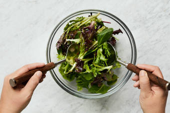 Warm Rice & Mix Salad