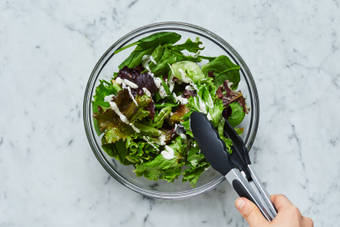 Toast Buns & Toss Salad