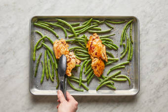Roast Chicken & Green Beans