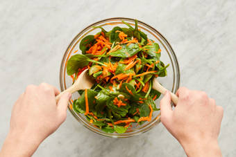 Mix Dressing & Toss Salad