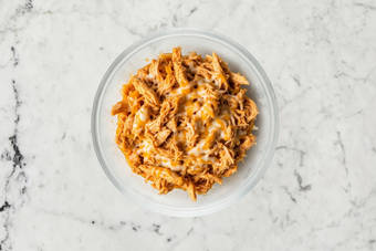 Shred Chicken & Make Filling