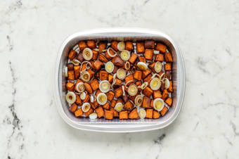 Cook Sweet Potato & Mix Crema