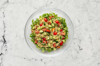 Mix Sauce & Assemble Salad