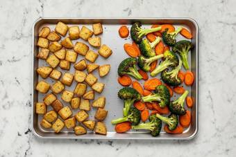 Roast Carrots & Broccoli