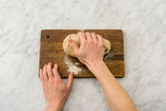 Knead the dough