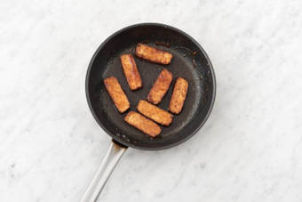 Coat your tofu in the BBQ sauce