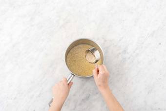 Cook quinoa