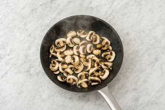 Cook the mushrooms