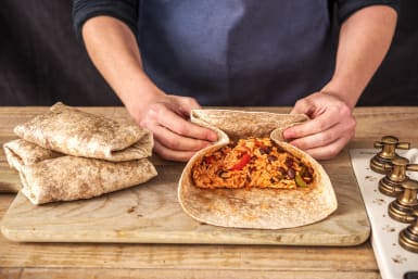 Veggie Burritos with Salad Recipe | HelloFresh