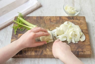 Slice the onion