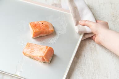 Roast the salmon